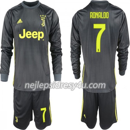 Fotbalový Dres Juventus Ronaldo 7 Dětské Alternativní 2018/19 Dlouhý Rukáv